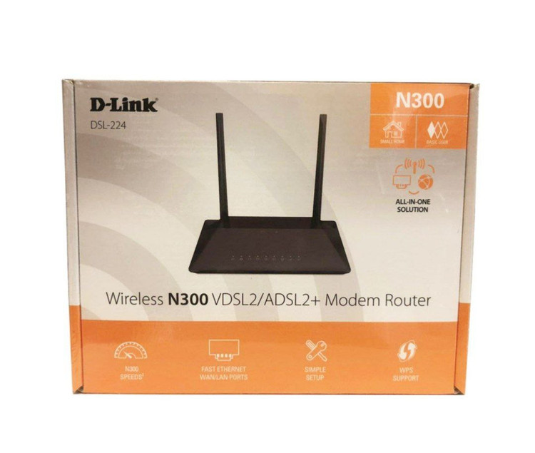 مودم روتر بی سیم ADSL2 Plus و VDSL2 دی لینک مدل DSL-224 NEW