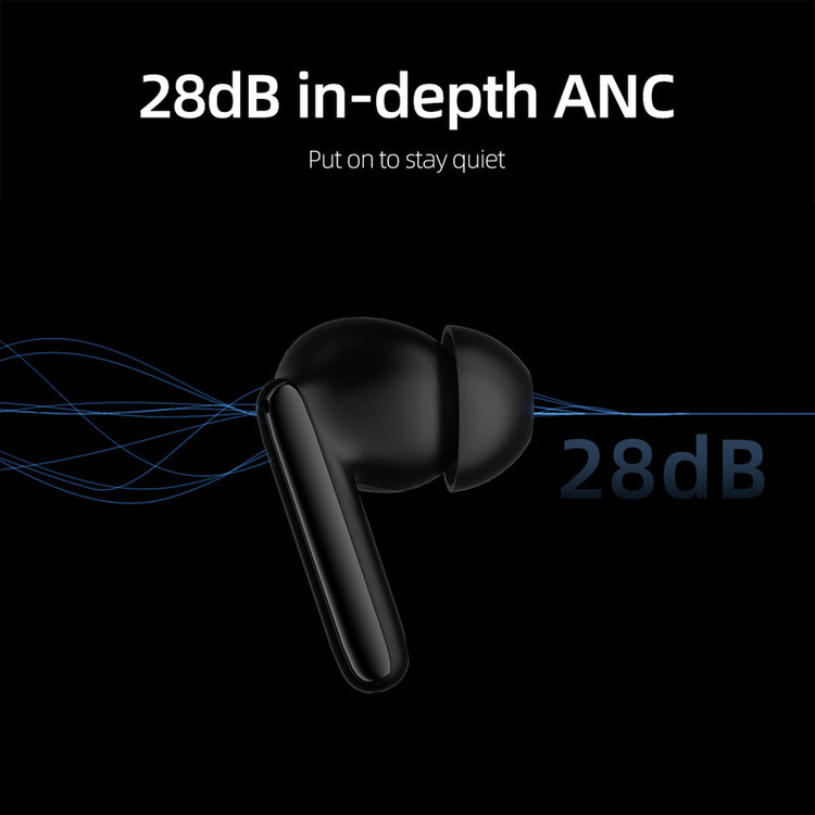 هدفون بلوتوثی برند کیو سی وای مدل T13 ANC2 با نویز کنسلینگ فعال (ANC)، نویز کنسلینگ میکروفون (ENC) و پخش صدای محیطی (Transparency)، درگاه شارژ USB Type-C، با قابلیت اتصال به چند دستگاه، کنترل لمسی، مقاوم در برابر آب و گردوغبار