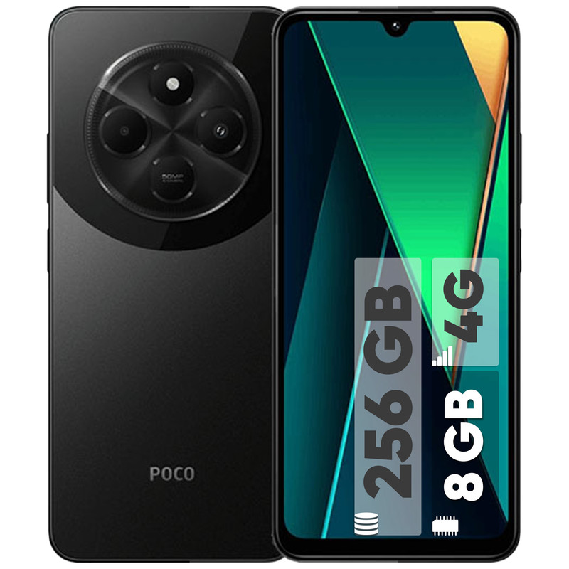 گوشی موبایل شیائومی مدل Poco C75 دو سیم کارت ظرفیت 256 گیگابایت و رم 8 گیگابایت - اندونزی - گلوبال