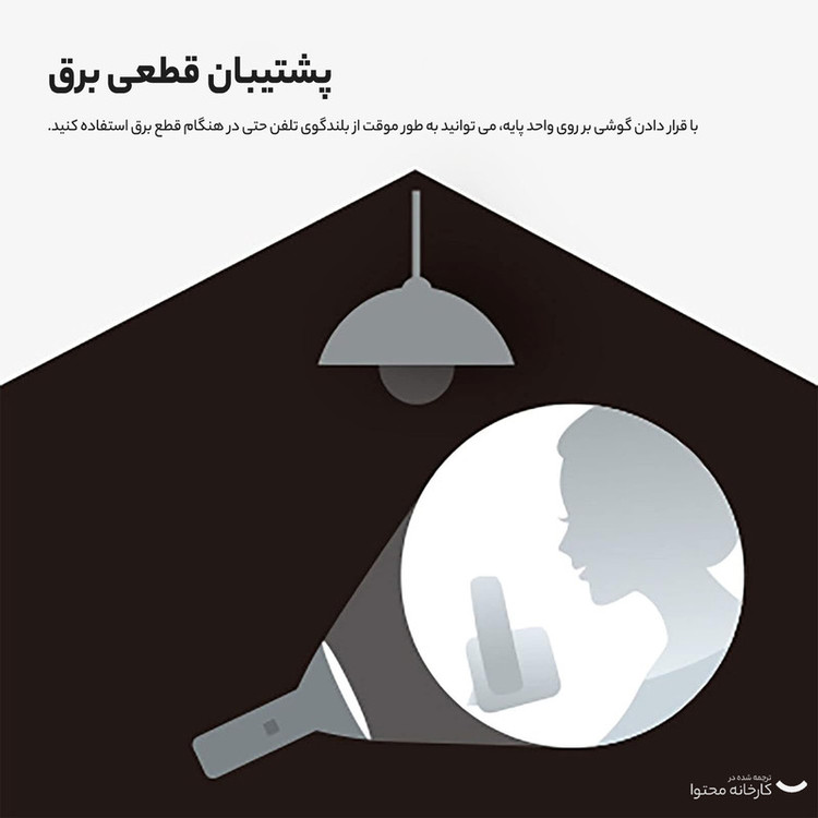 تلفن بی سیم پاناسونیک مدل KX-TG6721