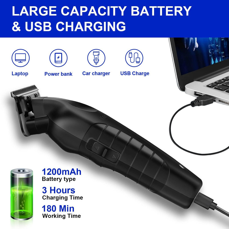 ماشین اصلاح موی صورت کیمی مدل KM-2299+5Vadapter، اصلاح به صورت خط زن، منبع انرژی باتری قابل شارژ، تکنولوژی اصلاح به صورت برش مستقیم، مدت زمان شارژ 180 دقیقه و مدت زمان استفاده پس از شارژ 180 دقیقه، به همراه آداپتور، برس تمیزکننده، روغن، 3 عدد شانه