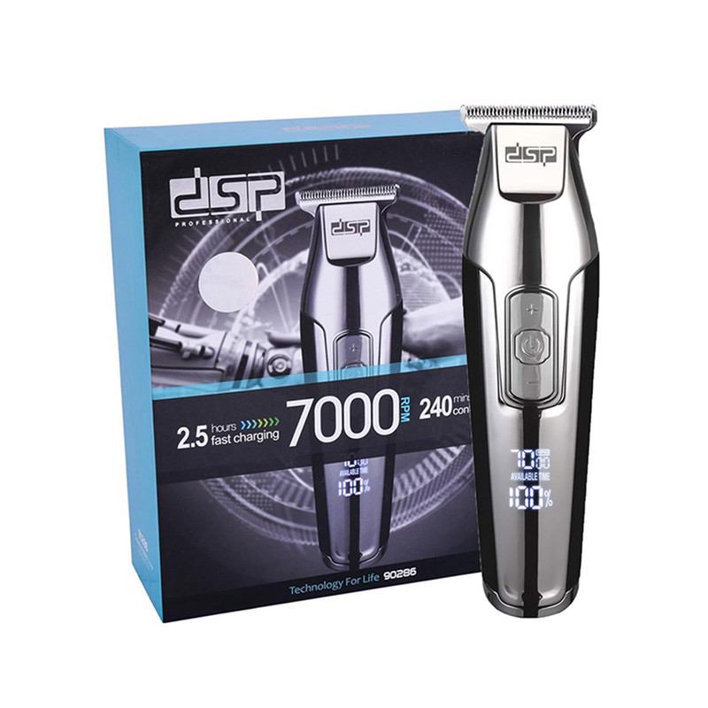 ماشین اصلاح موی سر و صورت دی اس پی مدل 90286، اصلاح به صورت تریمر، قابلیت تنظیم سرعت، منبع انرژی با برق، تکنولوژی اصلاح به صورت برش مستقیم، بههمراه برس تمیزکننده