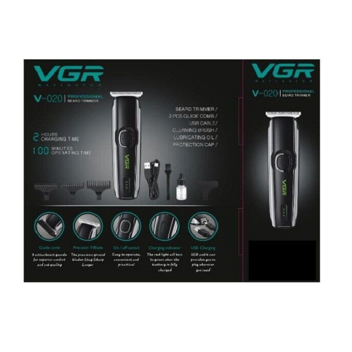 ماشین اصلاح موی سر و صورت وی جی ار مدل V-020