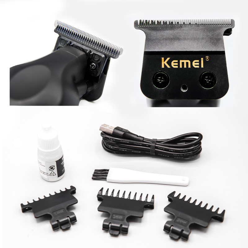 ماشین اصلاح موی صورت کیمی مدل KM-2299، اصلاح به صورت خط زن، طراحی ارگونومیک، نمایشگر LCD، منبع انرژی با باتری قابل شارژ، تکنولوژی اصلاح به صورت تریم، بههمراه کابل شارژ USB، برس، روغن