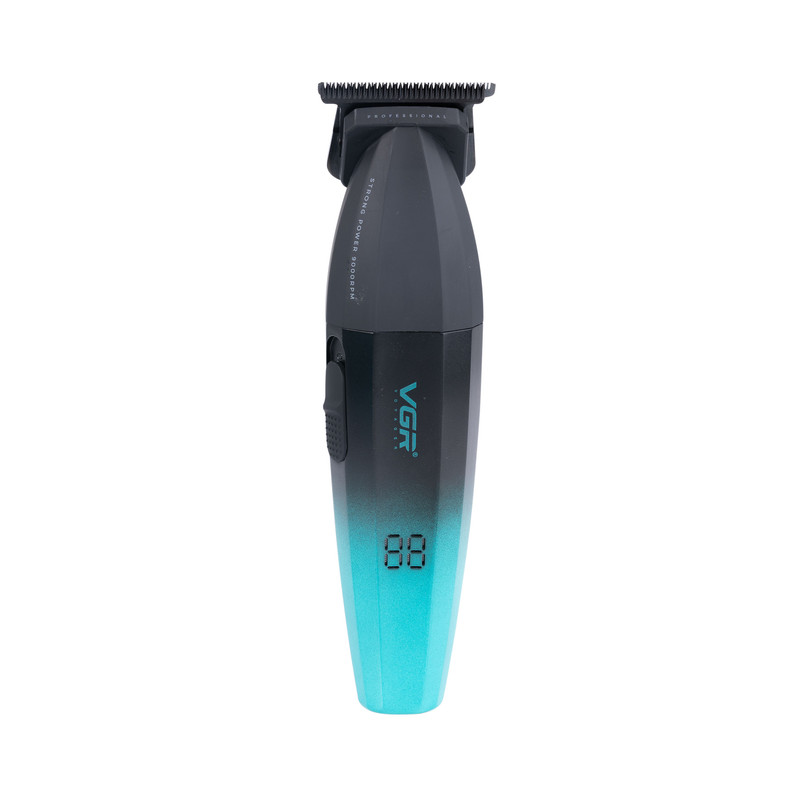 ماشین اصلاح موی سر و صورت وی جی ار مدل V-906، اصلاح به صورت صفر زن، خط زن، منبع انرژی باتری، تکنولوژی اصلاح به صورت تریمر، مدت زمان شارژ 150 دقیقه و مدت زمان استفاده پس از شارژ 240 دقیقه، به همراه کابل شارژ USB، برس تمیزکننده، روغن و محافظ، عملکرد توربو