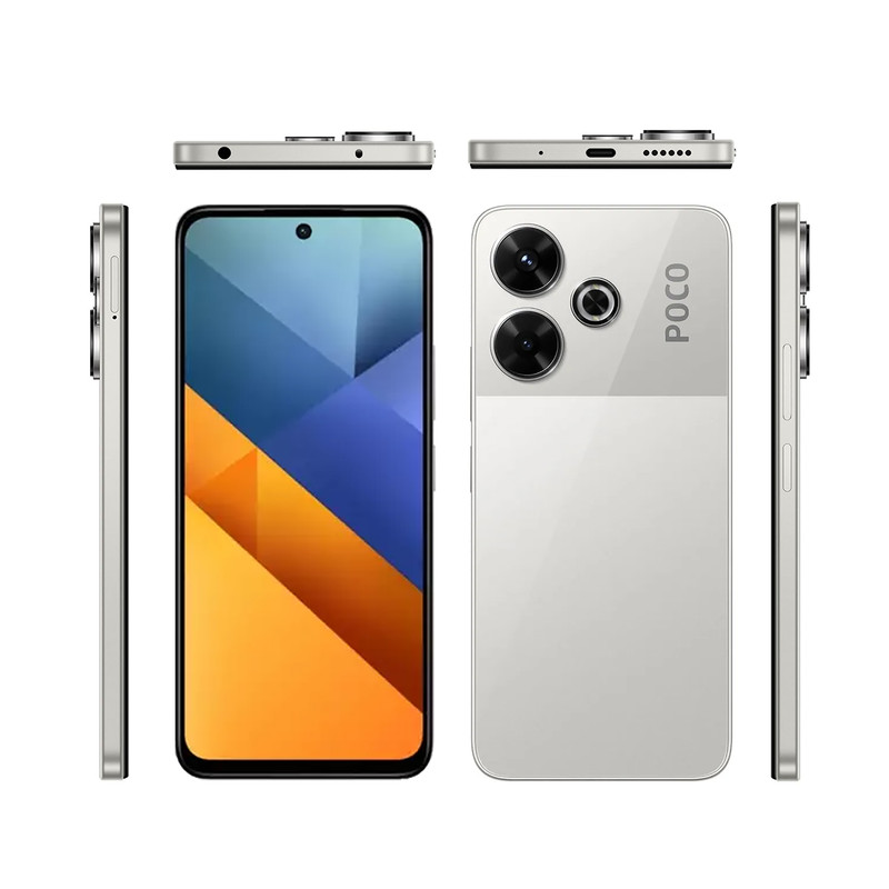 گوشی موبایل شیائومی مدل Poco M6 4G دو سیم کارت ظرفیت 128 گیگابایت و رم 6 گیگابایت