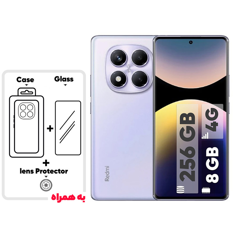 گوشی موبایل شیائومی مدل Redmi Note 14 Pro 4G دو سیم کارت ظرفیت 256 گیگابایت و رم 8 گیگابایت - به همراه یک عدد قاب، محافظ صفحه نمایش و محافظ لنز دوربین