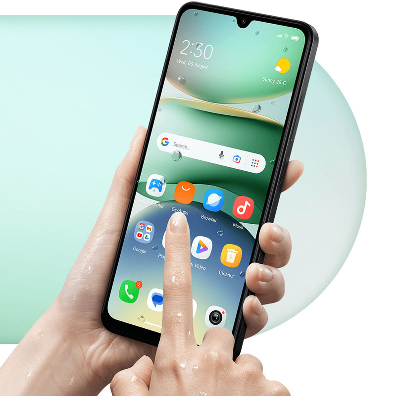 گوشی موبایل شیائومی مدل Redmi A5 دو سیم کارت ظرفیت 128 گیگابایت و رم 4 گیگابایت - نسخه به همراه شارژر - به همراه یک عدد قاب، محافظ صفحه نمایش و محافظ لنز دوربین